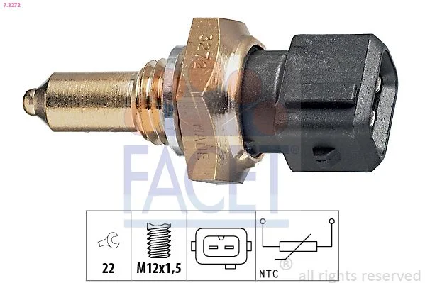 Sensor, oil temperature facet 7.3272