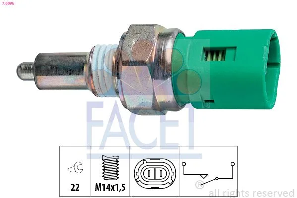 Switch, reverse light facet 7.6096