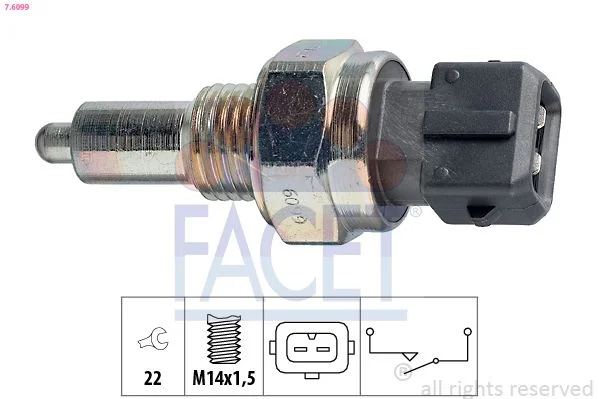 Switch, reverse light facet 7.6099
