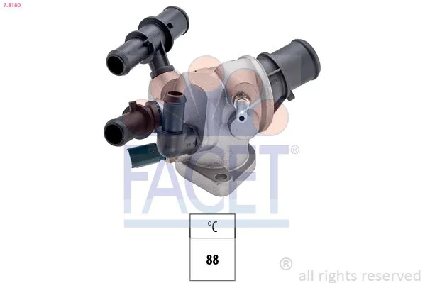 Termostatas, aušinimo skystis FACET 7.8180