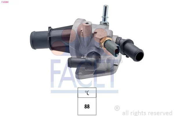 Thermostat, coolant FACET 7.8580
