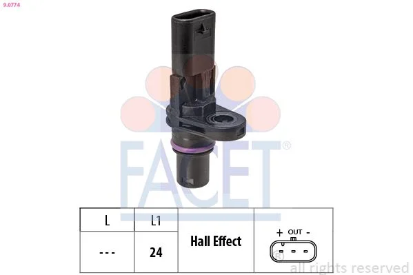 Sensor, camshaft position facet 9.0774