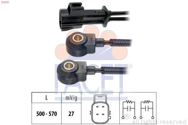 Detonacijos jutiklis facet 9.3131