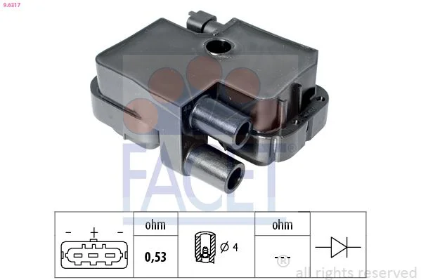 Ignition Coil facet 9.6317