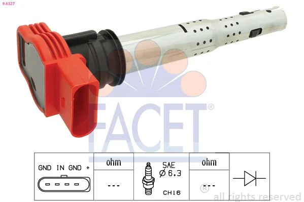 Ignition Coil FACET 9.6327