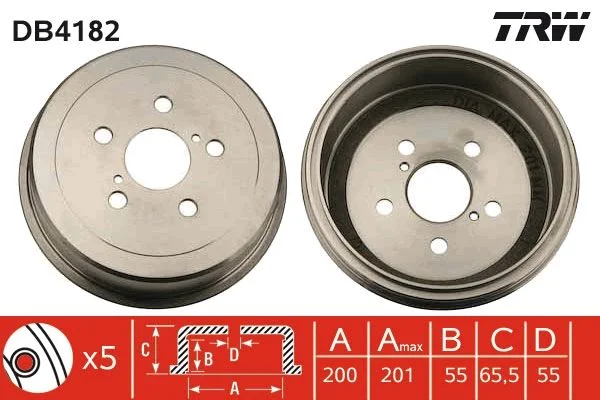 Brake Drum TRW DB4182