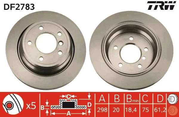 Brake Disc TRW DF2783