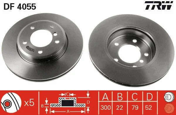 Brake Disc TRW DF4055