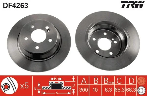 Brake Disc TRW DF4263