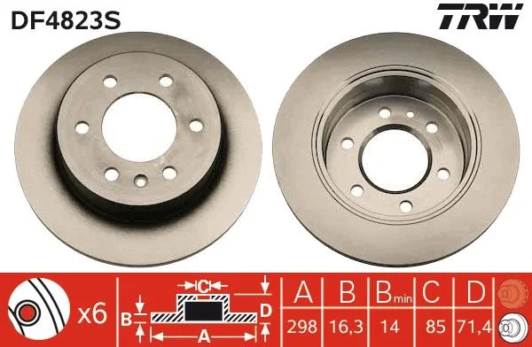 Brake Disc TRW DF4823S