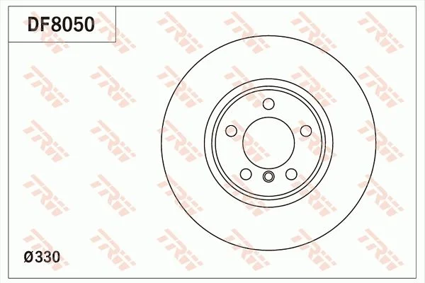 Brzdový kotúč TRW DF8050