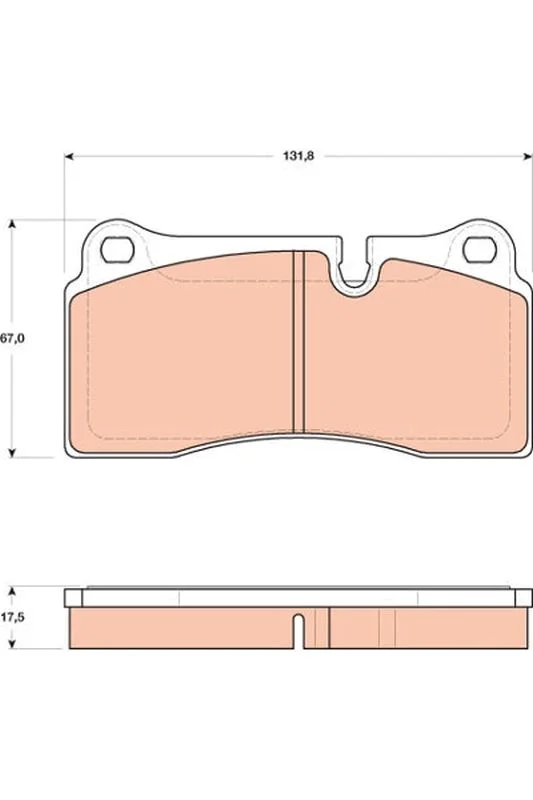 Brake Pad Set, disc brake TRW GDB1816