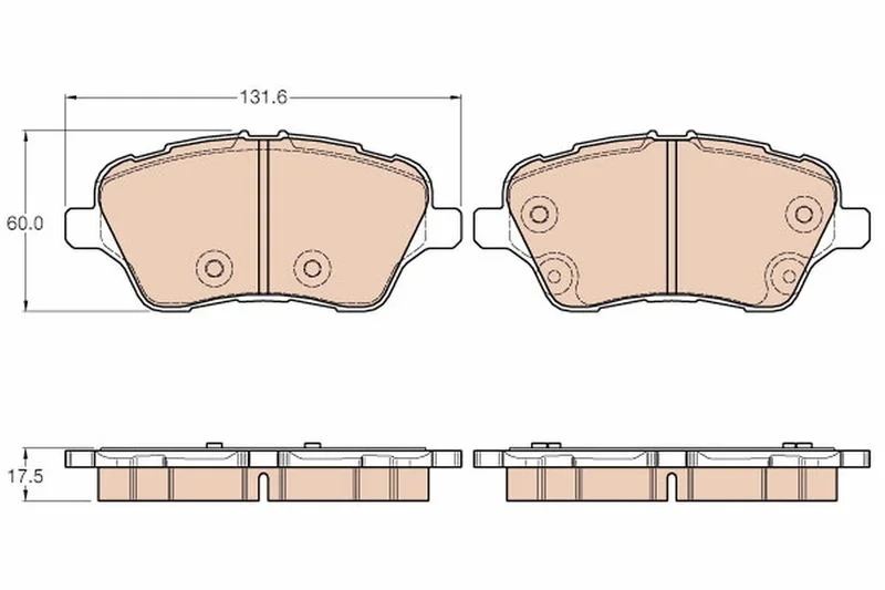 Brake Pad Set, disc brake TRW GDB1959