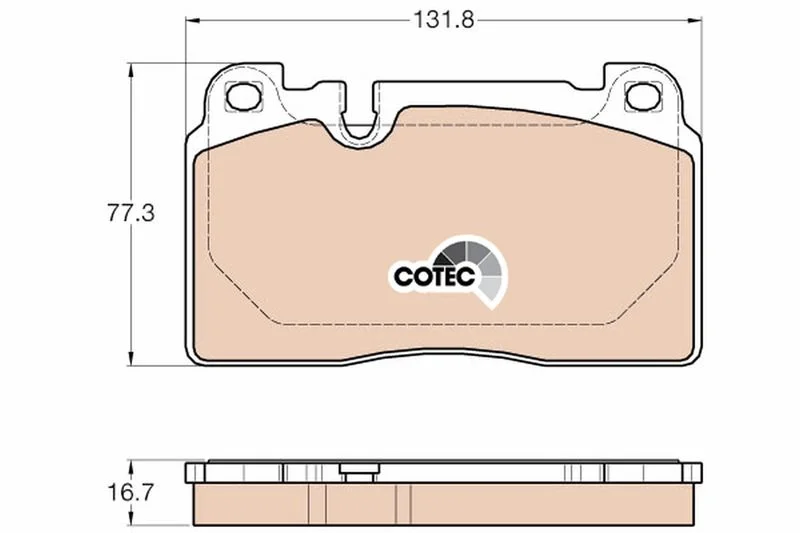 Brake Pad Set, disc brake TRW GDB1974