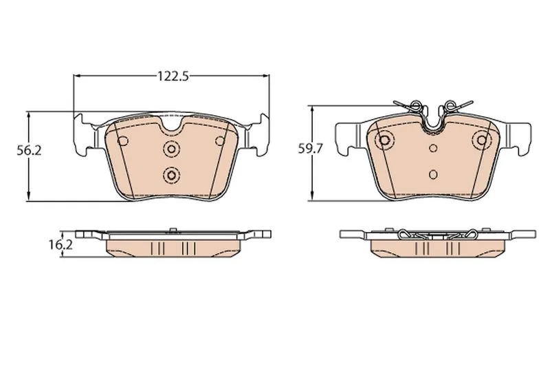 Brake Pad Set, disc brake TRW GDB2110
