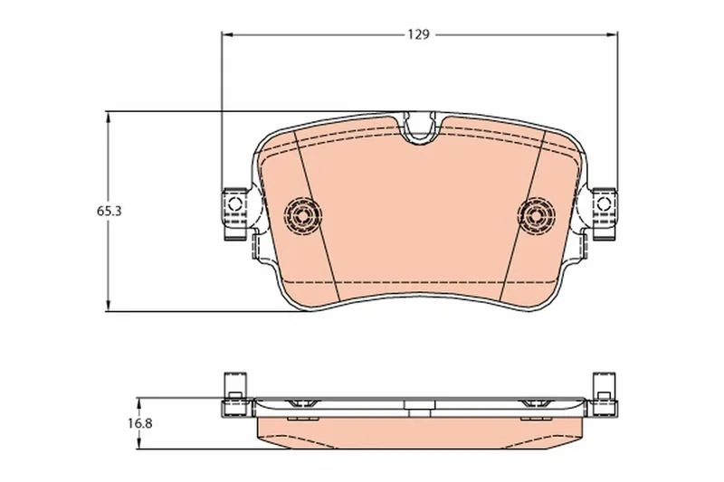 Brake Pad Set, disc brake TRW GDB2131