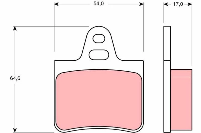 Brake Pad Set, disc brake TRW GDB263