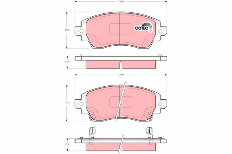 Brake Pad Set, disc brake TRW GDB3333