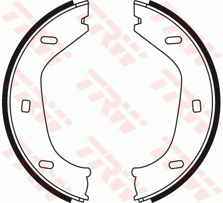 Brake Shoe Set, parking brake TRW GS8219