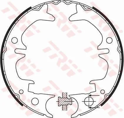 Brake Shoe Set, parking brake TRW GS8430