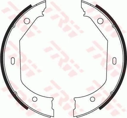 Brake Shoe Set, parking brake TRW GS8656