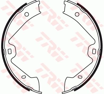 Brake Shoe Set, parking brake TRW GS8776