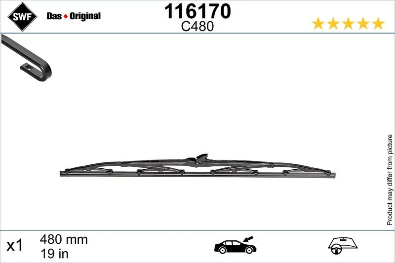 Wiper Blade VALEO 116170