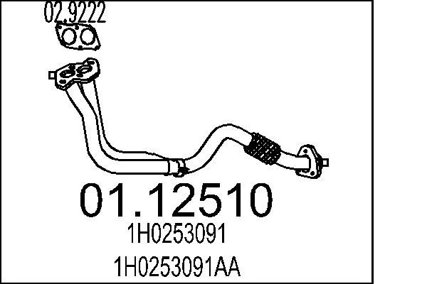 Exhaust Pipe MTS 01.12510