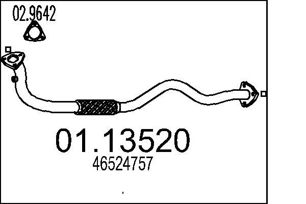 Exhaust Pipe MTS 01.13520