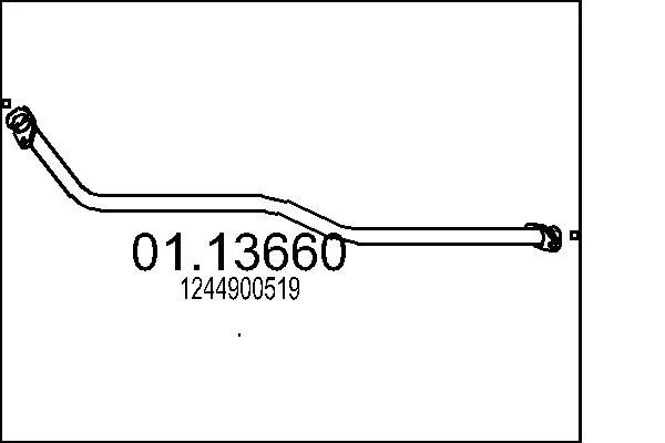 Exhaust Pipe MTS 01.13660