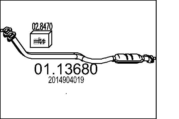 Exhaust Pipe MTS 01.13680
