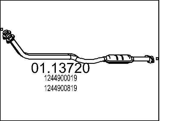 Exhaust Pipe MTS 01.13720