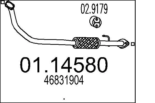 Exhaust Pipe MTS 01.14580
