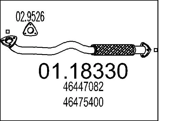 Exhaust Pipe MTS 01.18330