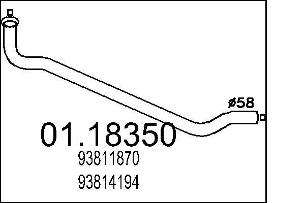 Exhaust Pipe MTS 01.18350