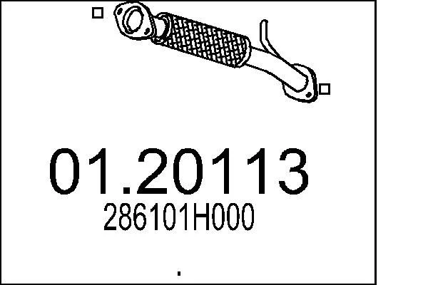 Exhaust Pipe MTS 01.20113