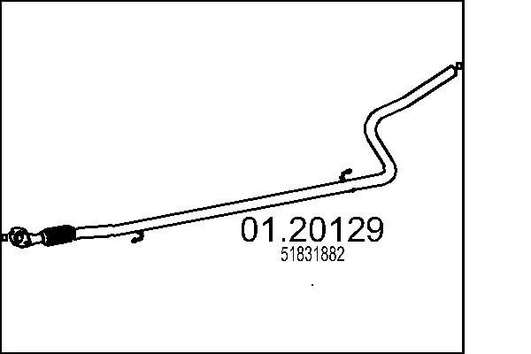Exhaust Pipe MTS 01.20129