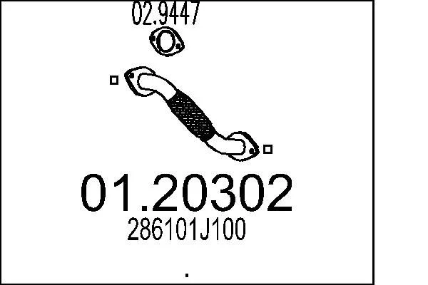 Exhaust Pipe MTS 01.20302