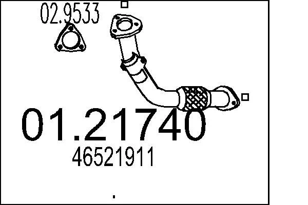 Exhaust Pipe MTS 01.21740