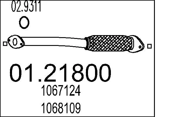 Výfukové potrubie MTS 01.21800