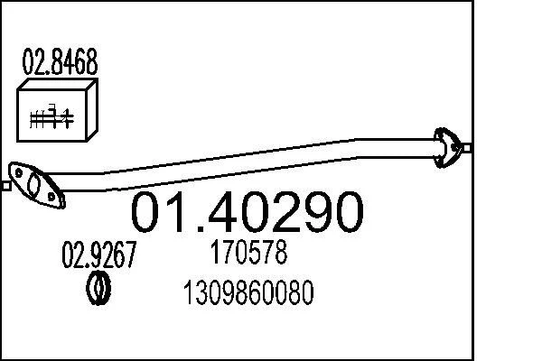 Išleidimo kolektorius MTS 01.40290