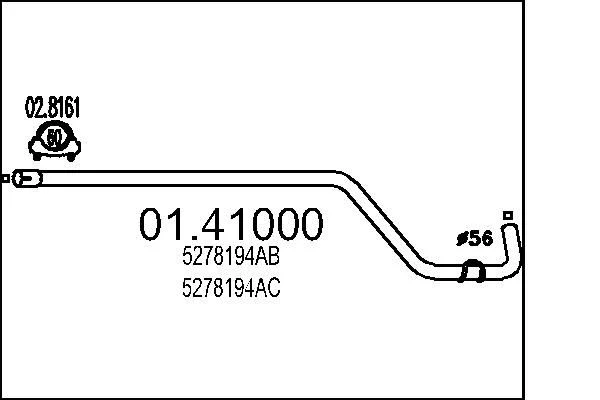 Išleidimo kolektorius MTS 01.41000