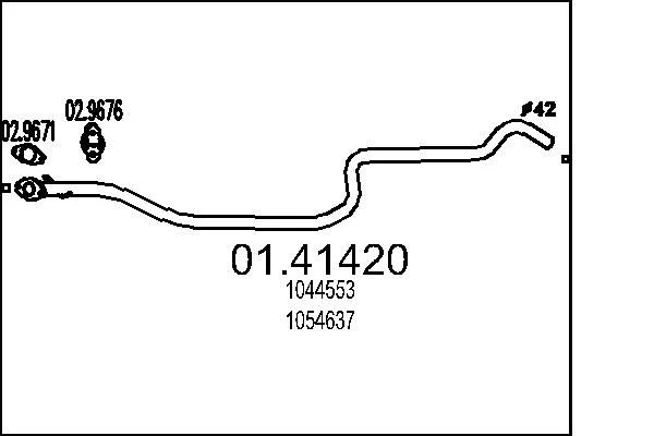 Išleidimo kolektorius MTS 01.41420