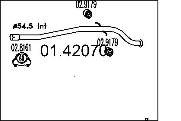 Išleidimo kolektorius MTS 01.42070