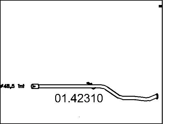 Exhaust Pipe MTS 01.42310