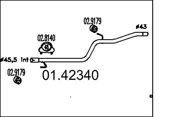 Išleidimo kolektorius MTS 01.42340