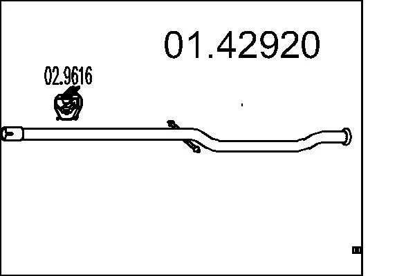 Exhaust Pipe MTS 01.42920