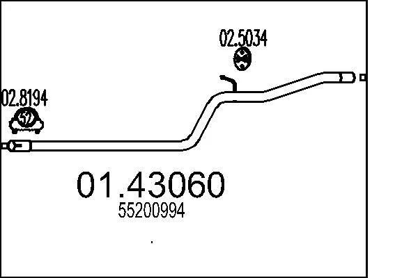 Išleidimo kolektorius MTS 01.43060