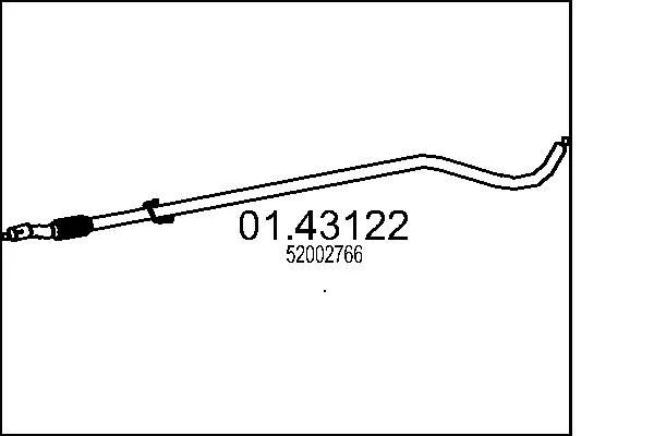 Exhaust Pipe MTS 01.43122