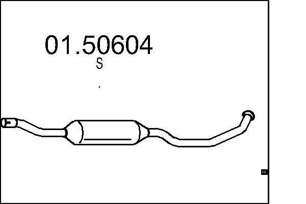 Centre Muffler MTS 01.50604